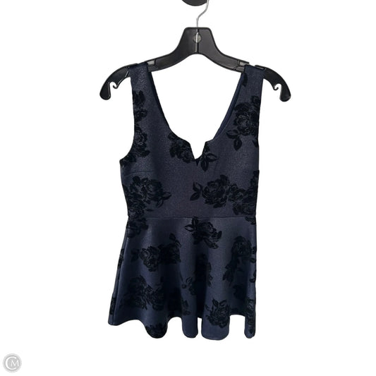 Dress Party Short By Mi Ami In Black & Blue, Size: M