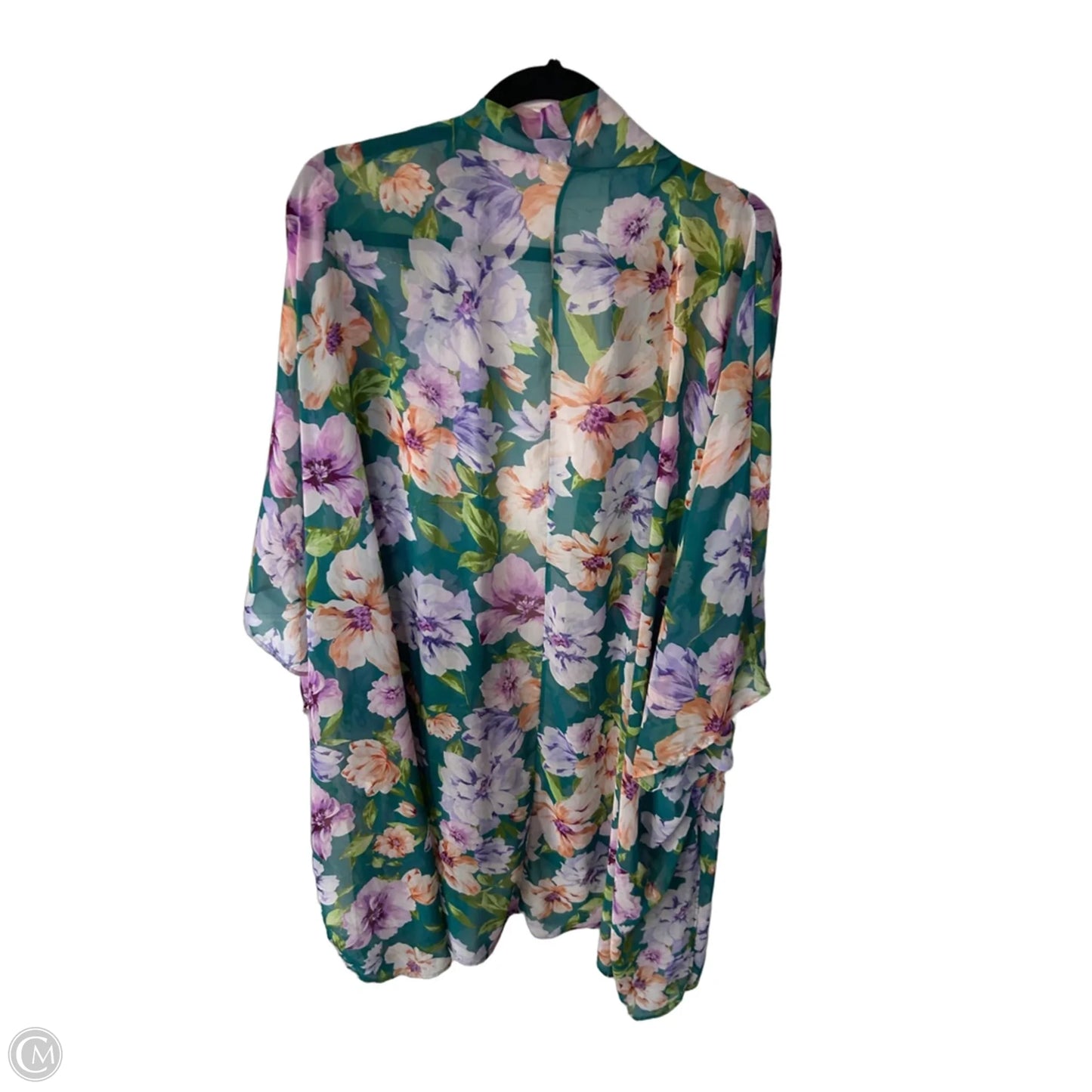 Kimono By 143 Story In Green & Purple, Size: Osfm