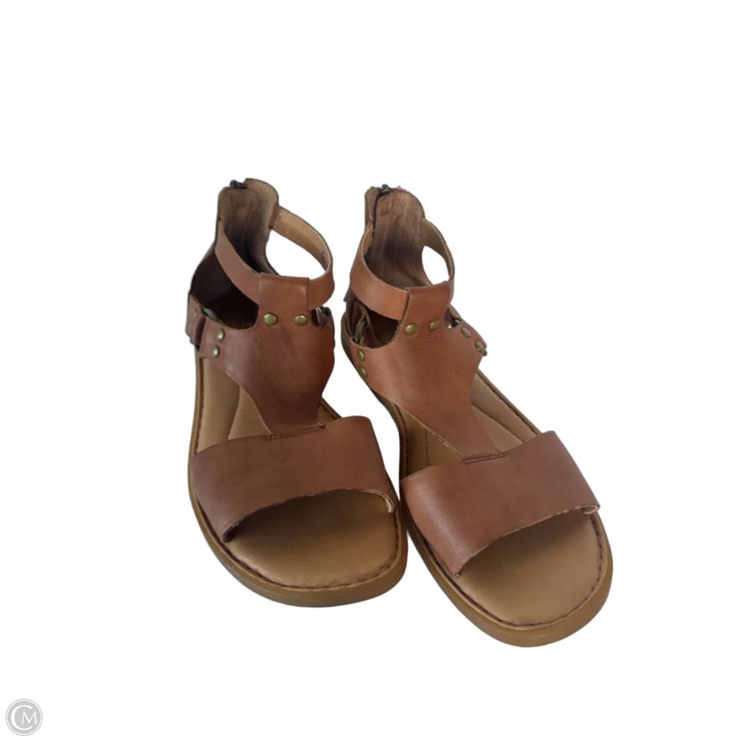 Sandals Flats By Born In Brown, Size: 8