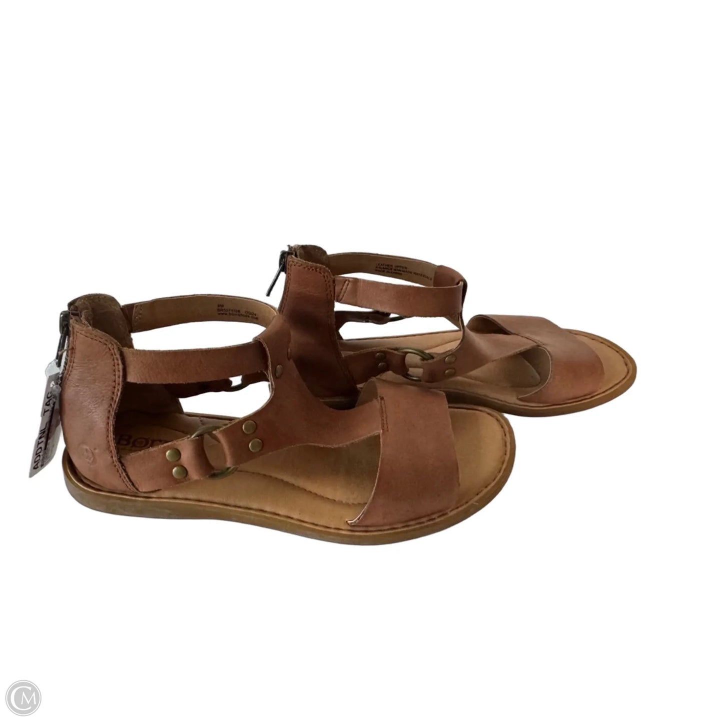 Sandals Flats By Born In Brown, Size: 8