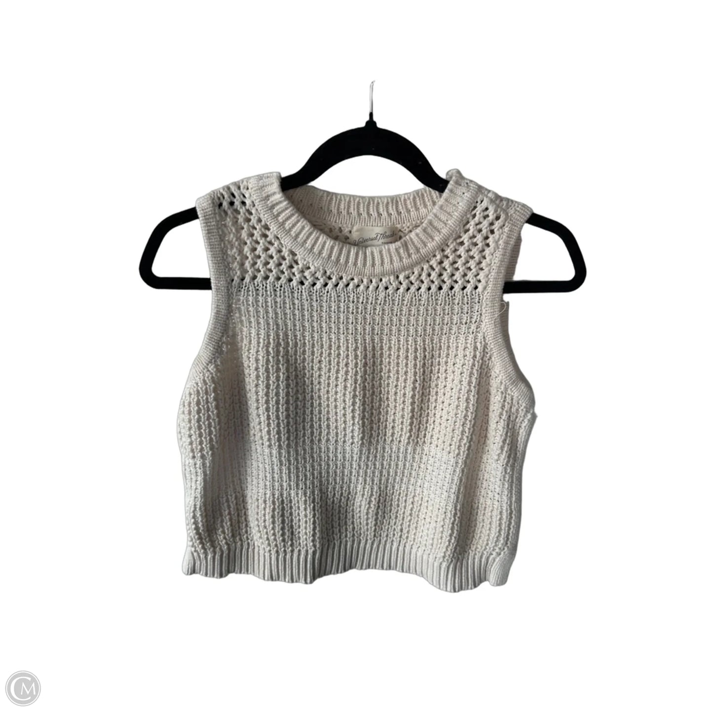Vest Sweater By Universal Thread In Cream, Size: M