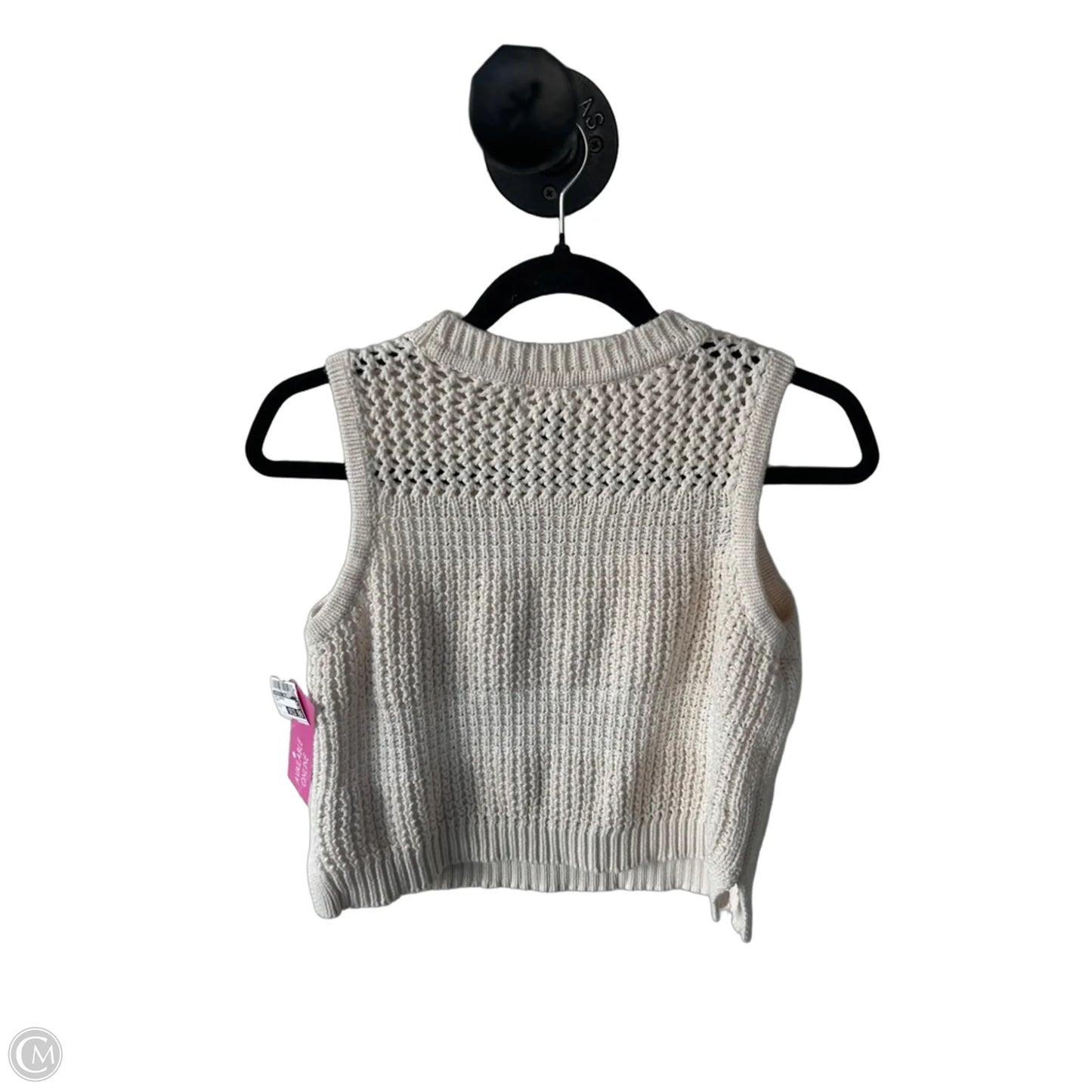 Vest Sweater By Universal Thread In Cream, Size: M