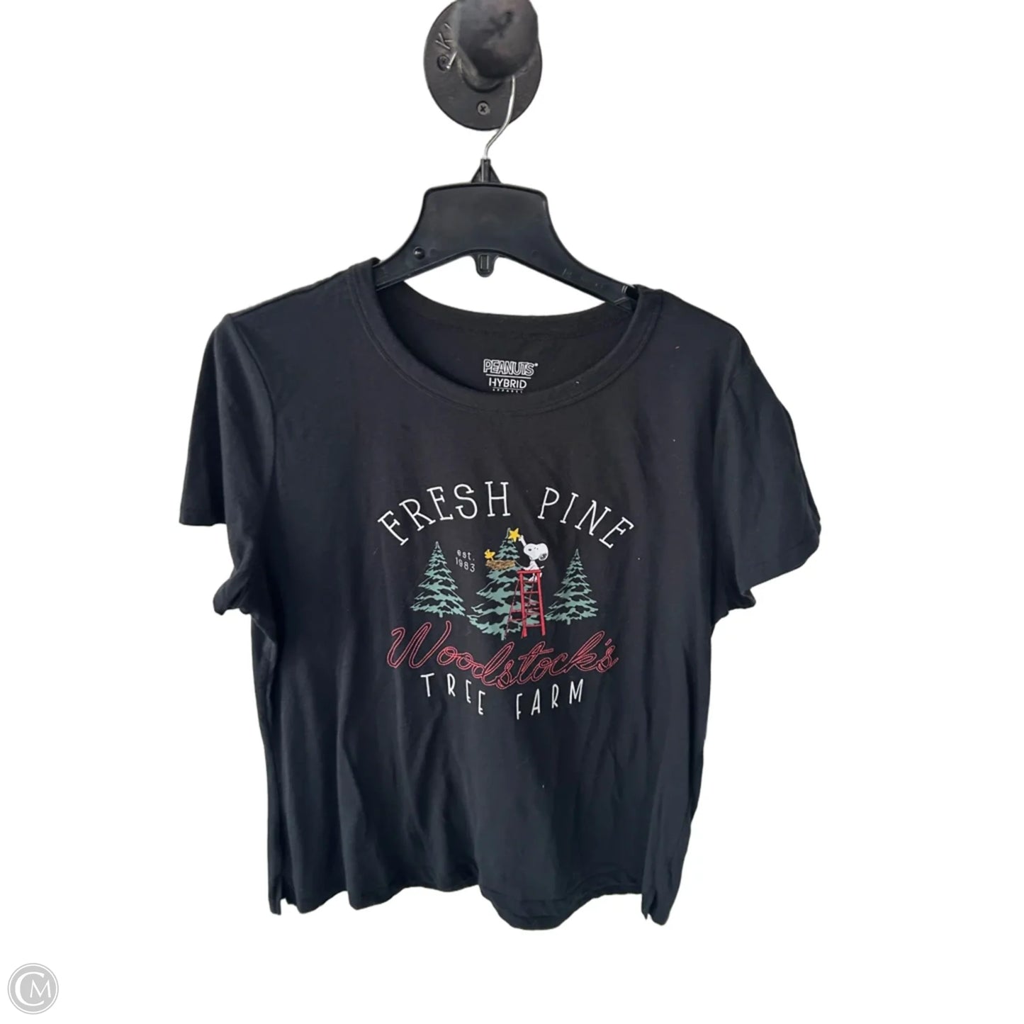 Top Short Sleeve Basic By Clothes Mentor In Black, Size: Xl