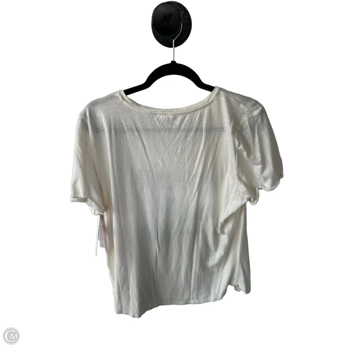 Top Short Sleeve By Maurices In Cream, Size: Xxl