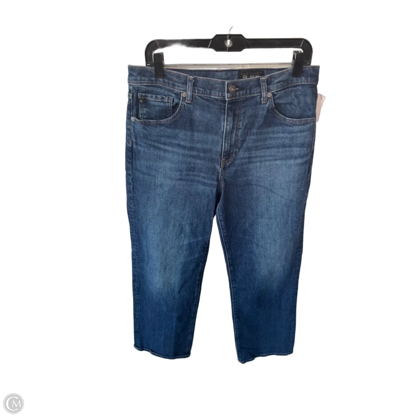 Jeans Straight By Adriano Goldschmied In Blue Denim, Size: 10