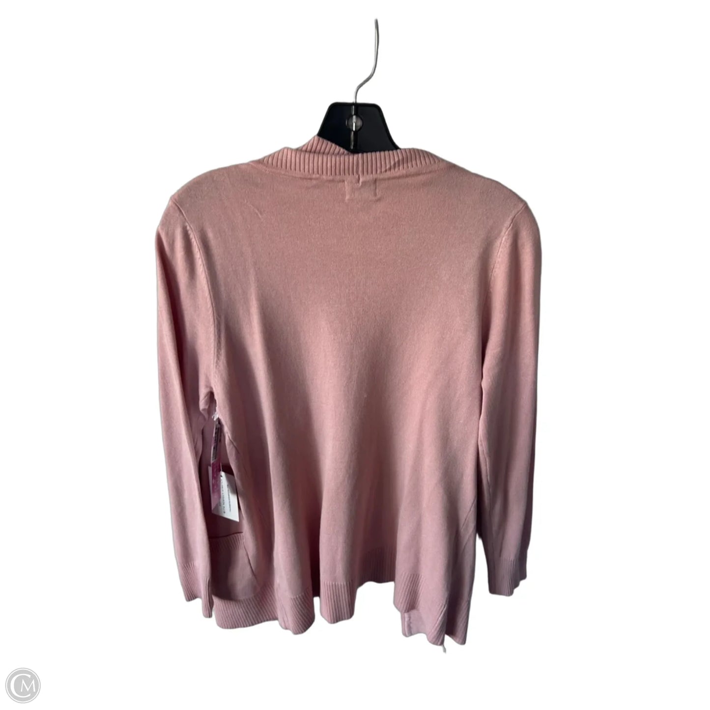 Sweater Cardigan By Cielo In Pink, Size: L