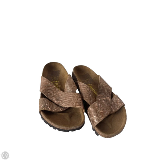 Sandals Flats By Cmb In Bronze, Size: 6