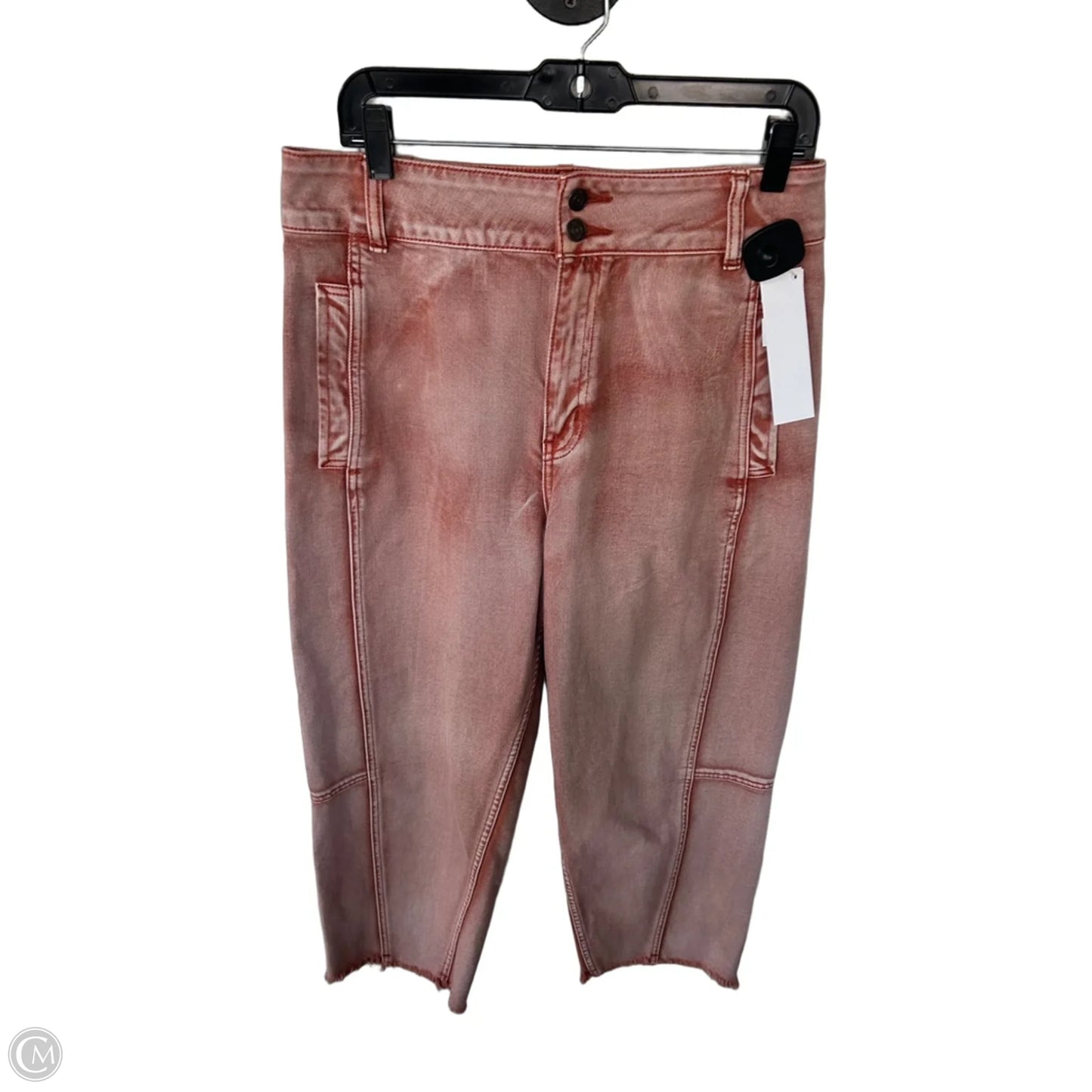 Jeans Wide Leg By We The Free In Orange Denim, Size: 10