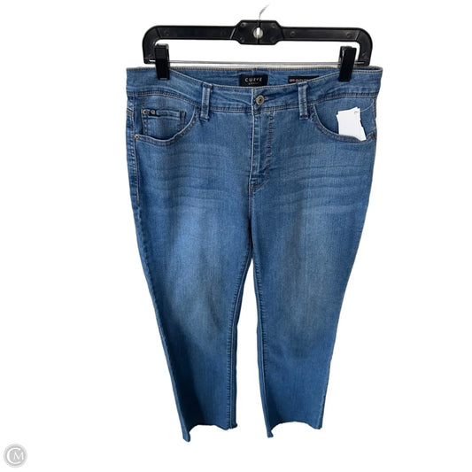 Jeans Straight By Curve Appeal In Blue Denim, Size: 10