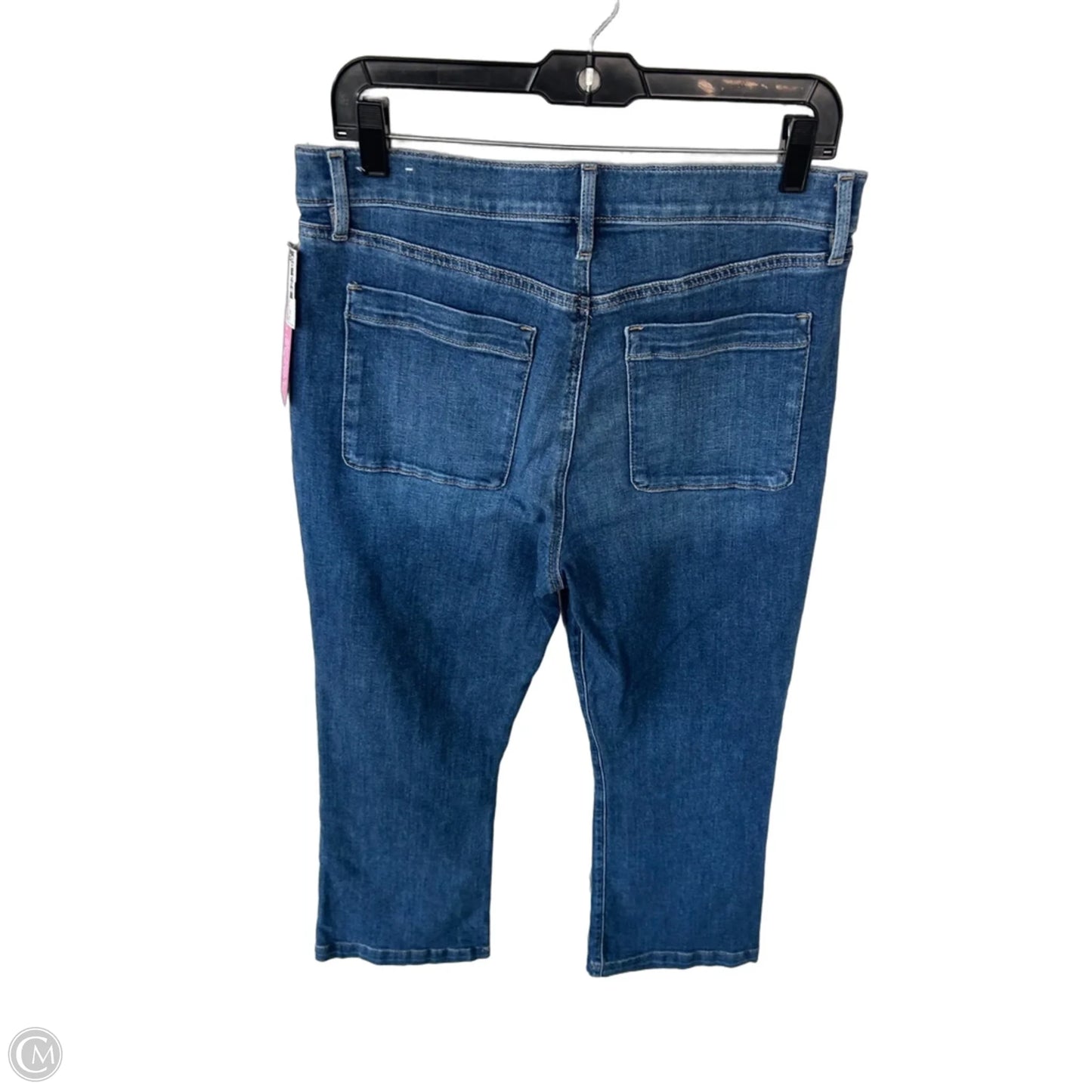 Jeans Cropped By Loft In Blue Denim, Size: 12
