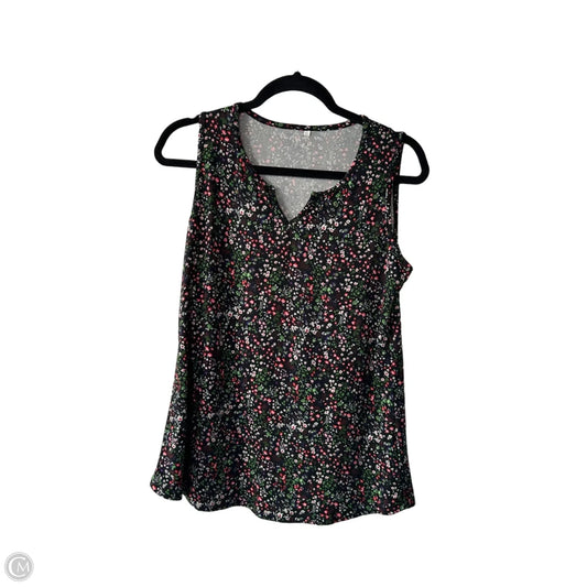 Top Sleeveless Basic By Cme In Floral Print, Size: S