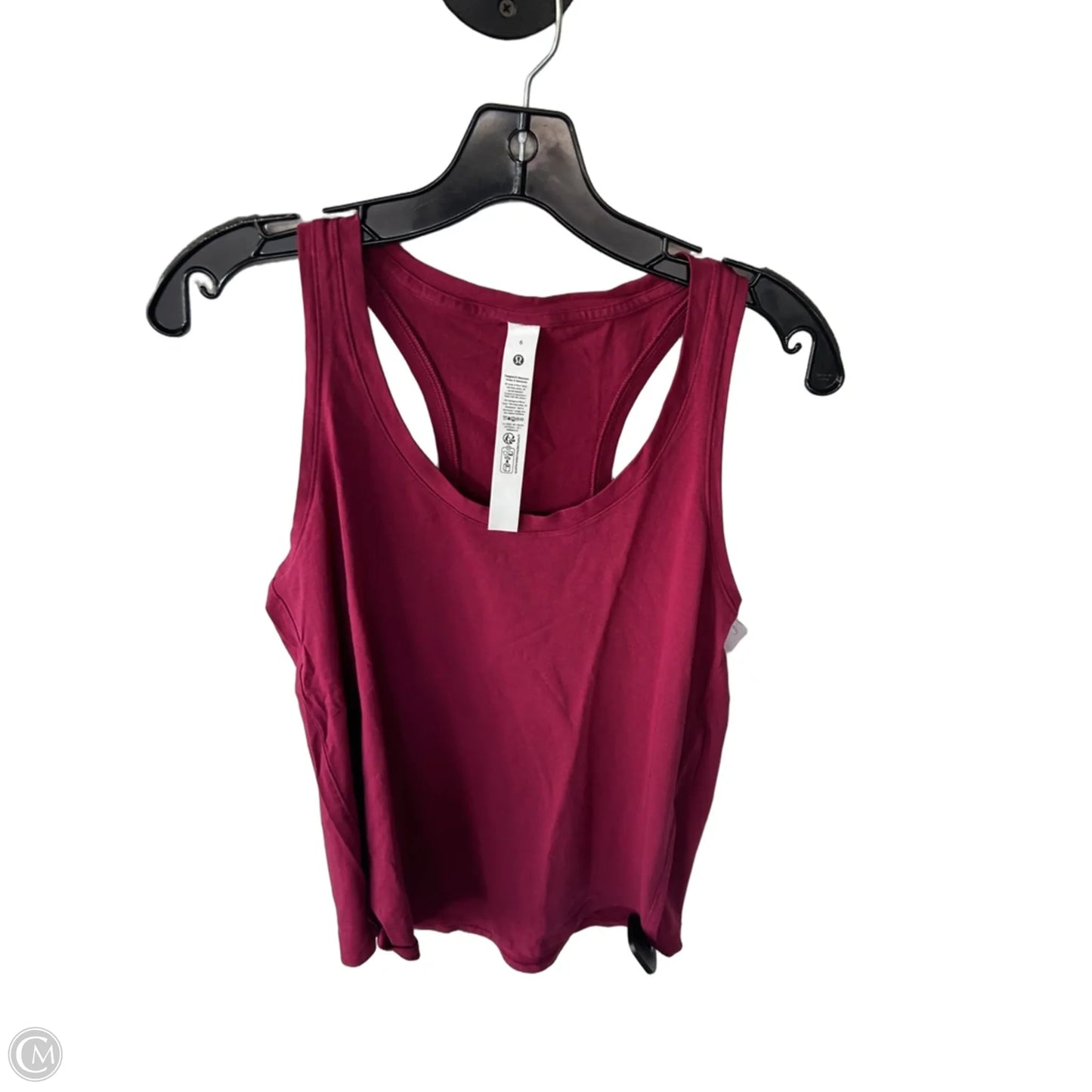 Athletic Tank Top By Lululemon In Red, Size: S