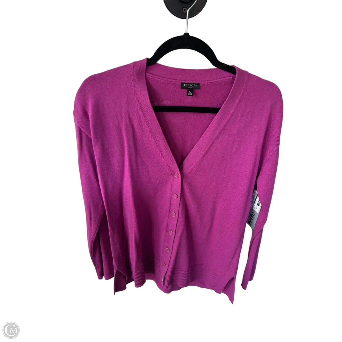 Sweater Cardigan By Talbots In Purple, Size: Sp