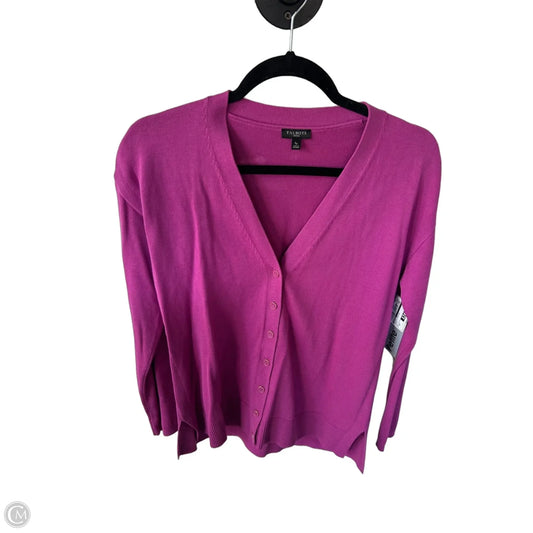 Sweater Cardigan By Talbots In Purple, Size: Sp