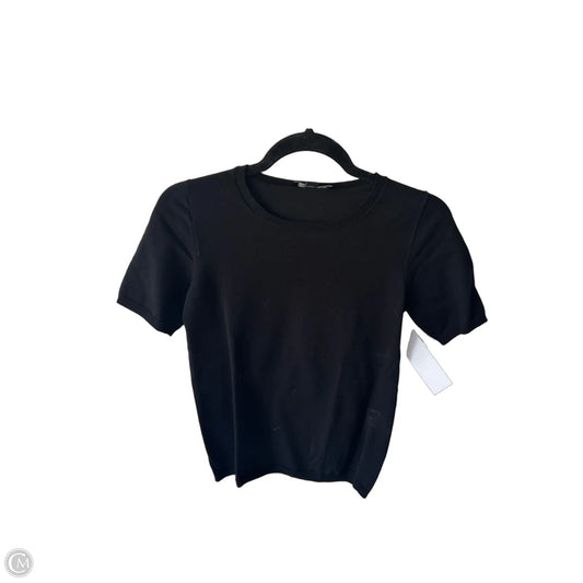 Sweater Short Sleeve By Ann Taylor In Black, Size: Xs