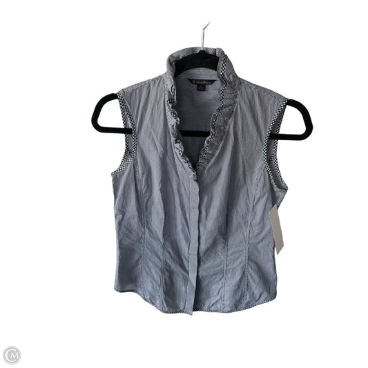 Top Sleeveless By Brooks Brothers In Blue & White, Size: Xs