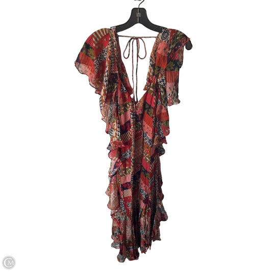 Dress Party Long By Anthropologie In Red & White, Size: S