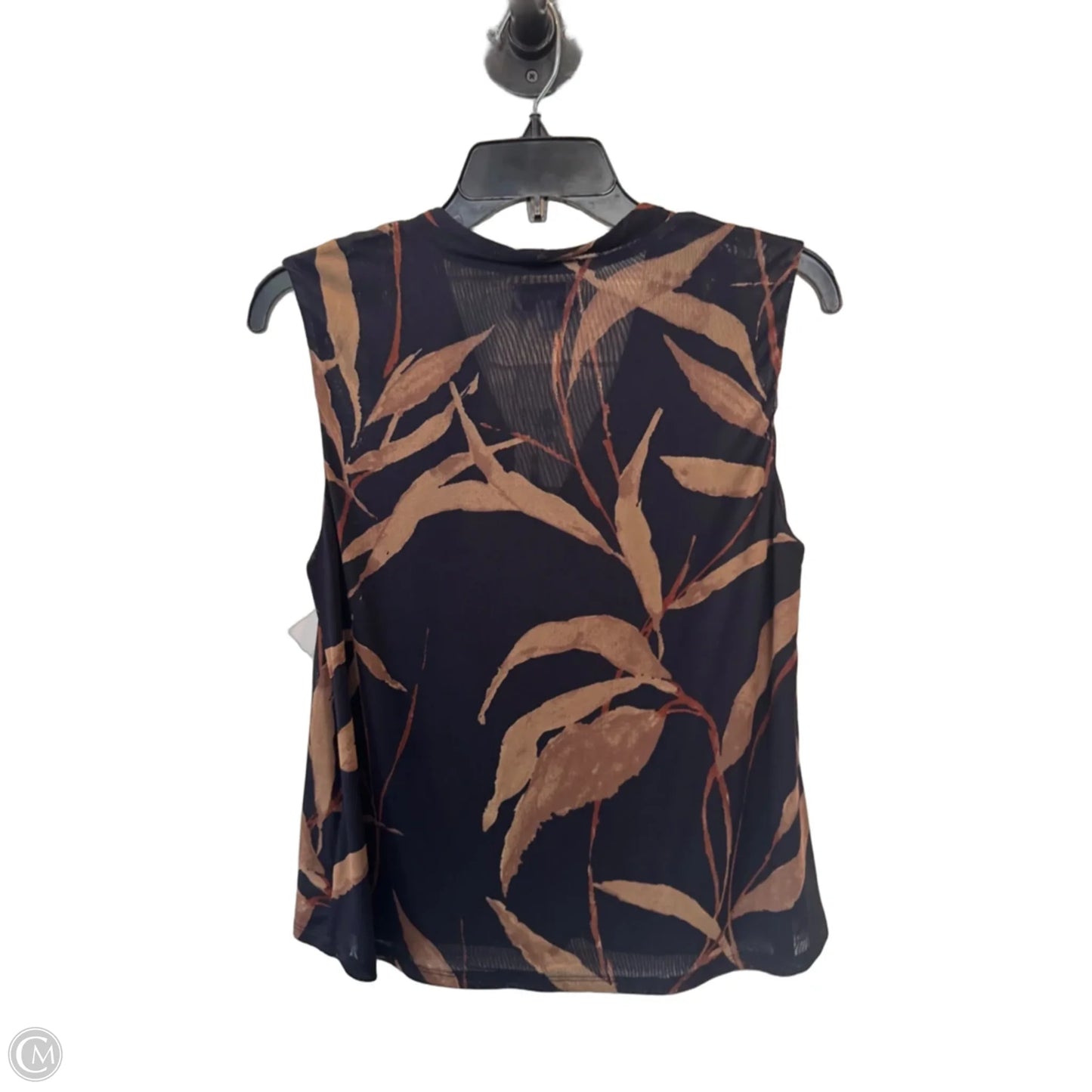Top Sleeveless By Evereve In Blue & Brown, Size: S