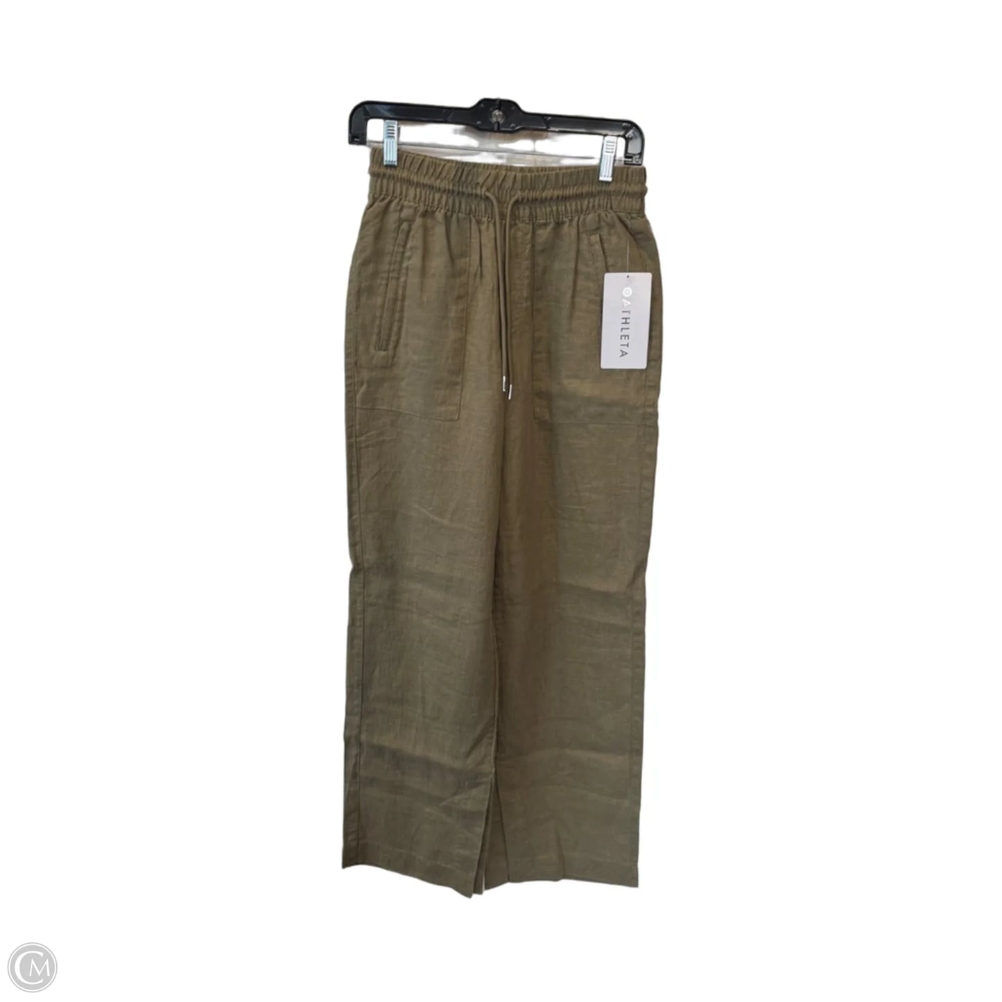 Pants Linen By Athleta In Green, Size: Xxs