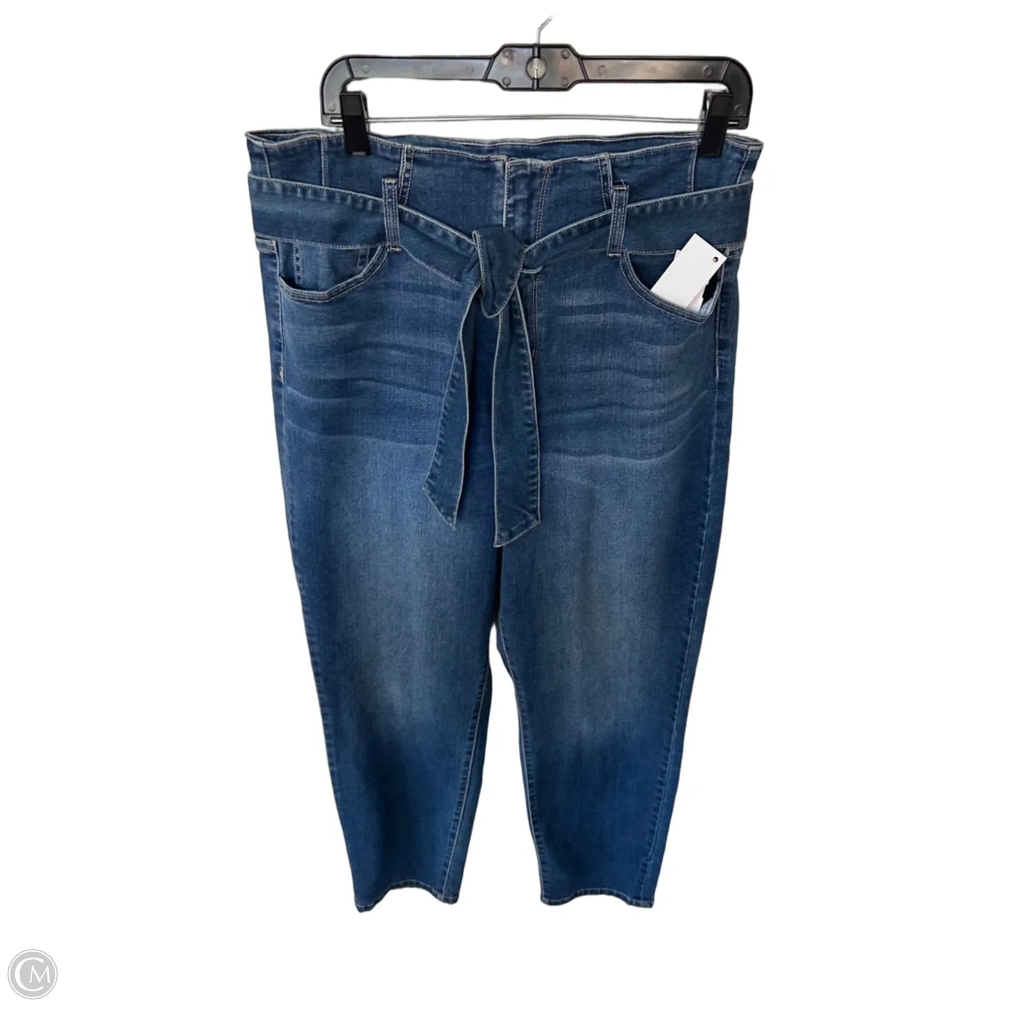 Jeans Straight By New York And Co In Blue Denim, Size: 14