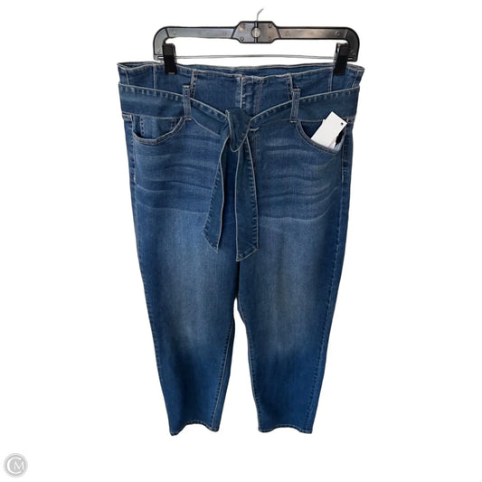 Jeans Straight By New York And Co In Blue Denim, Size: 14