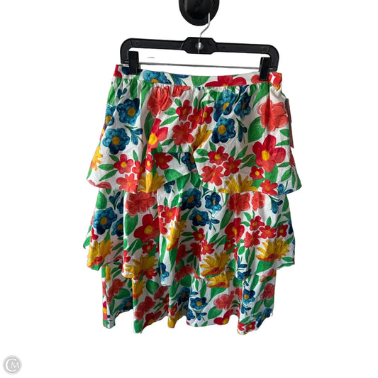 Skirt Maxi By Aura In Floral Print, Size: M