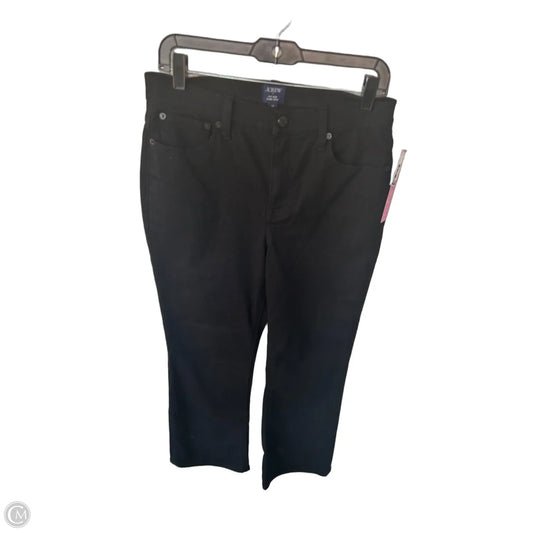 Jeans Flared By J. Crew In Black Denim, Size: 8