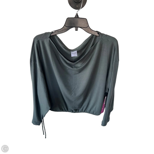 Athletic Top Long Sleeve Crewneck By Athleta In Green, Size: M