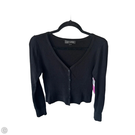 Sweater Cardigan By Loft In Black, Size: M