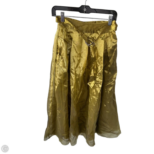 Skirt Maxi By Let Me Be In Gold, Size: Xxs