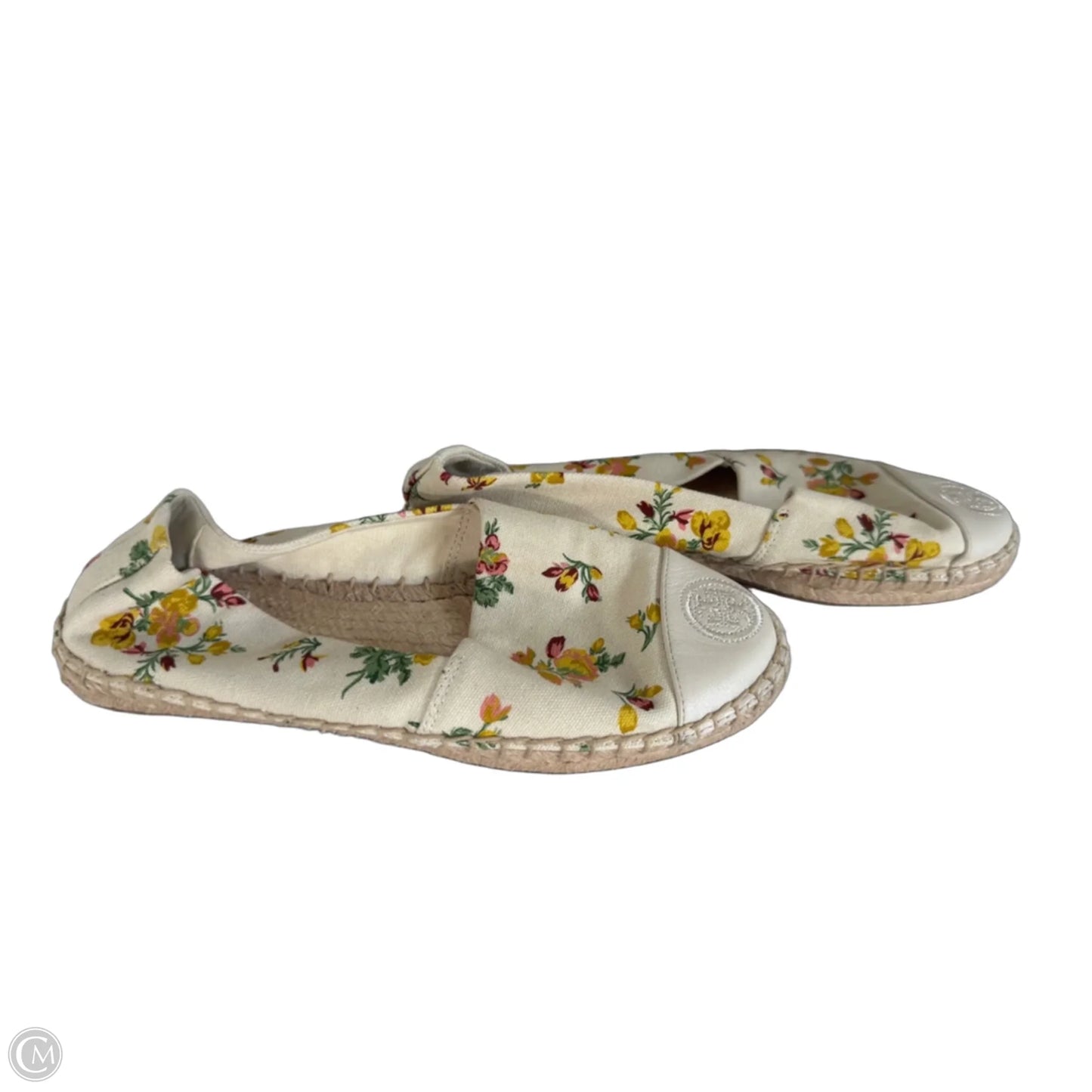 Shoes Designer By Tory Burch In Cream & Yellow, Size: 5