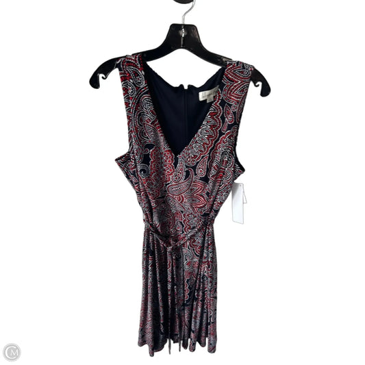 Dress Work By Clothes Mentor In Blue & Red & White, Size: L