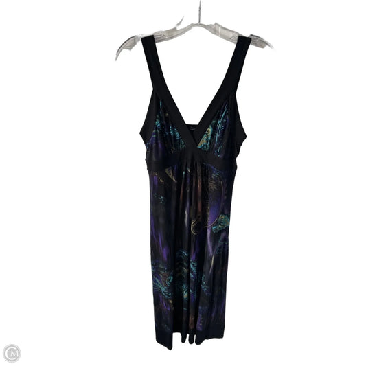 Dress Casual Maxi By Karen Kane In Black & Purple, Size: L