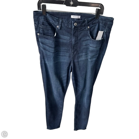 Jeans Skinny By Good American In Blue Denim, Size: 16