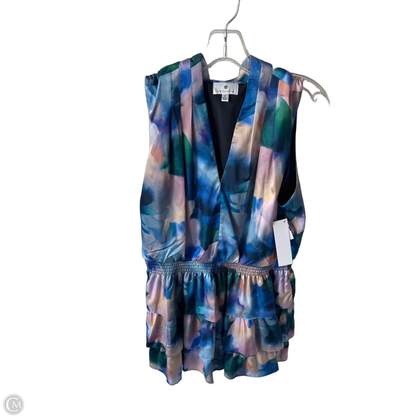 Dress Party Short By Socialite In Blue & Purple, Size: Xl