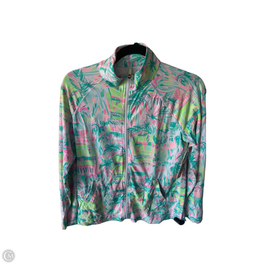 Jacket Designer By Lilly Pulitzer In Green & Pink, Size: M
