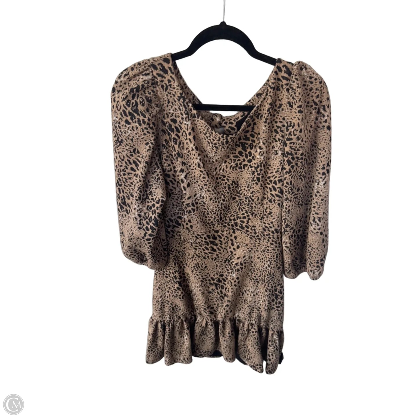 Dress Party Short By Maeve In Black & Tan, Size: L