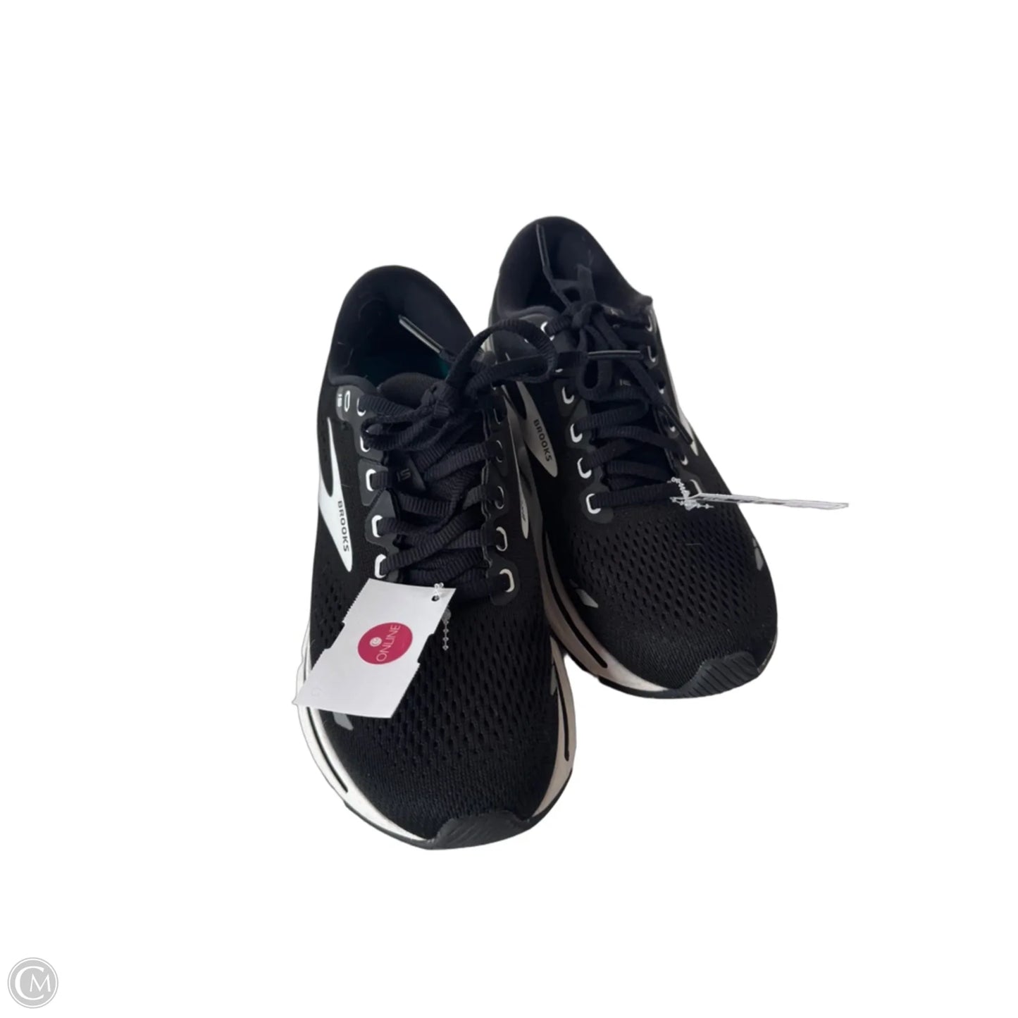 Shoes Athletic By Brooks In Black & White, Size: 7.5