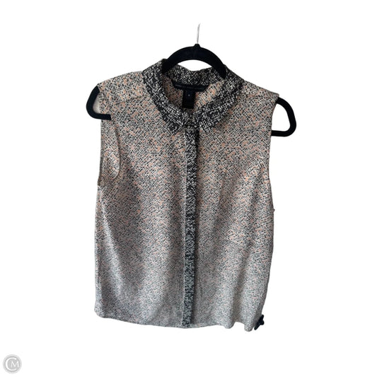 Top Sleeveless Designer By Marc By Marc Jacobs In Grey & Orange, Size: M