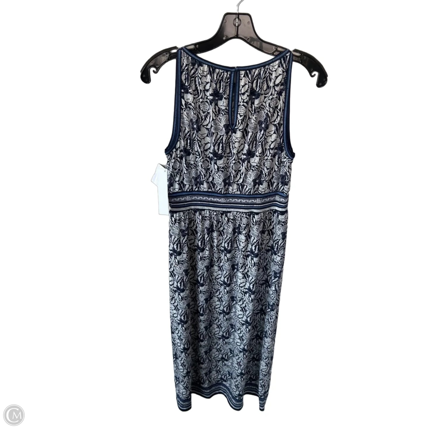 Dress Casual Maxi By Max Studio In Blue & White, Size: M