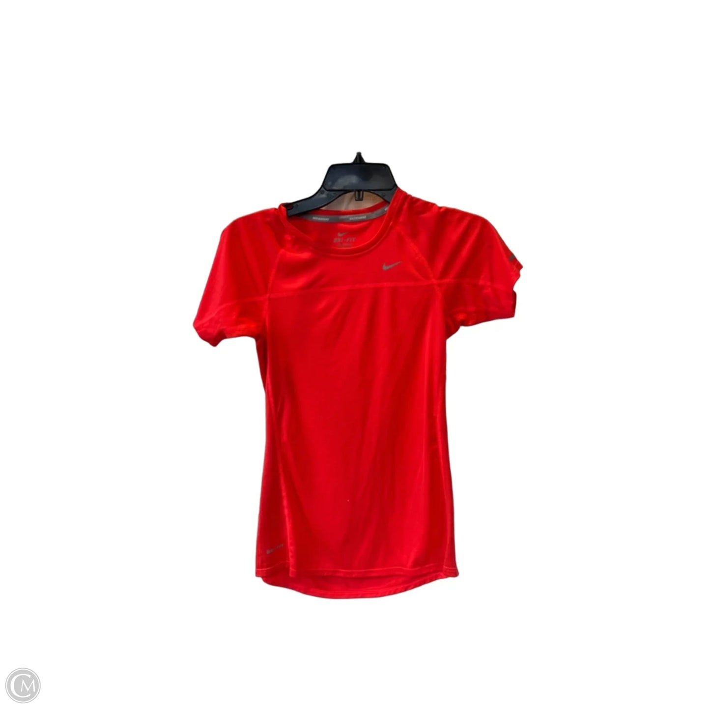 Athletic Top Short Sleeve By Nike In Orange, Size: Xs
