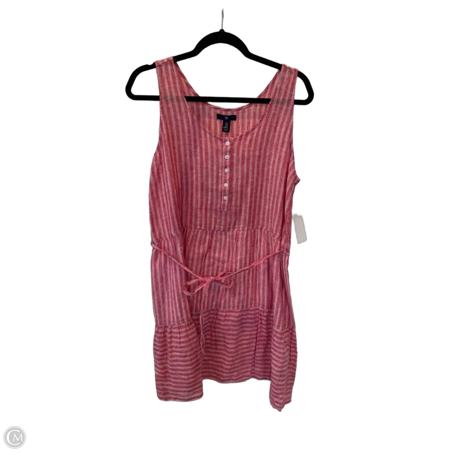 Dress Casual Short By Gap In Pink & White, Size: M