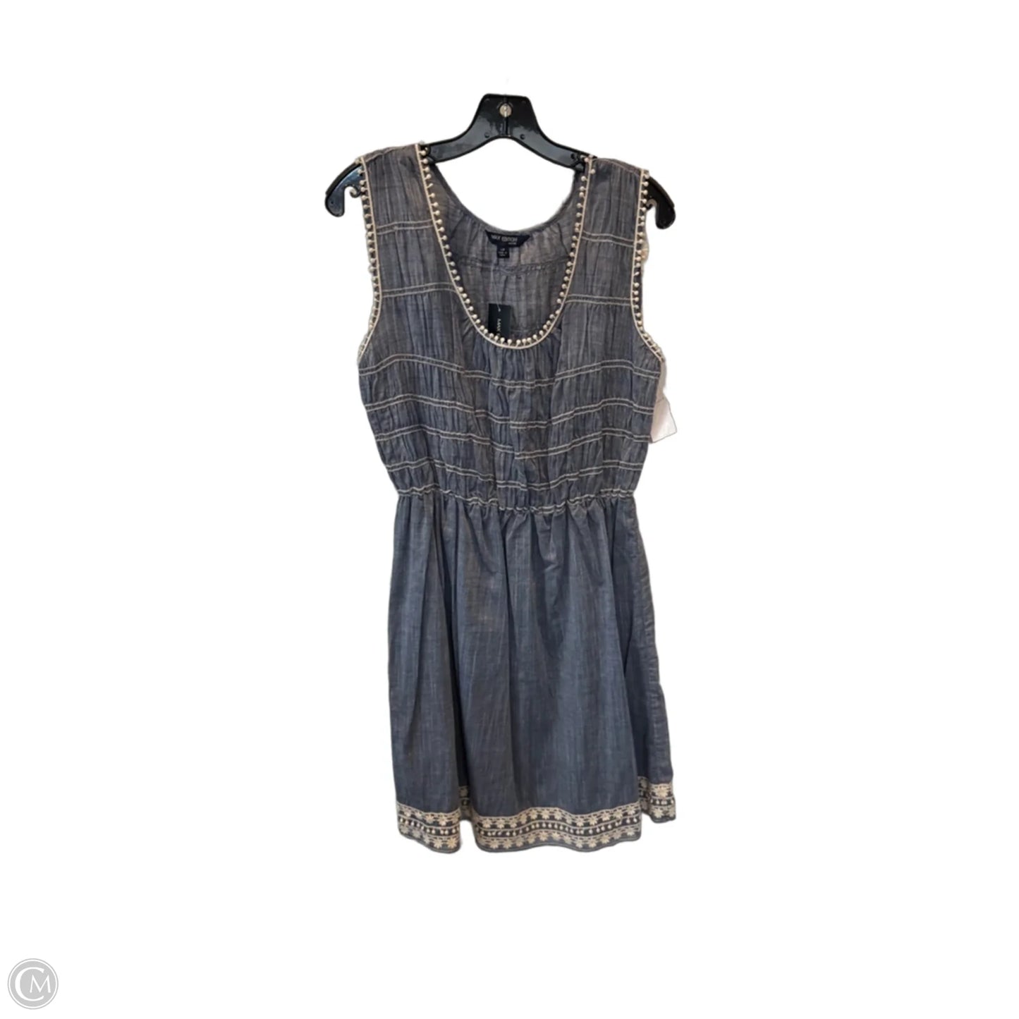 Dress Casual Short By Max Edition In Blue & White, Size: Lp