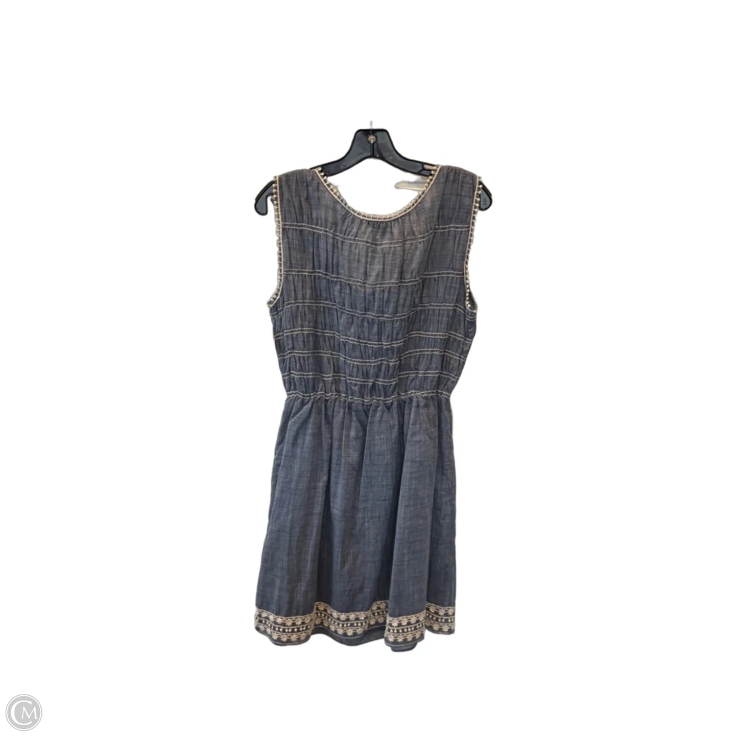 Dress Casual Short By Max Edition In Blue & White, Size: Lp