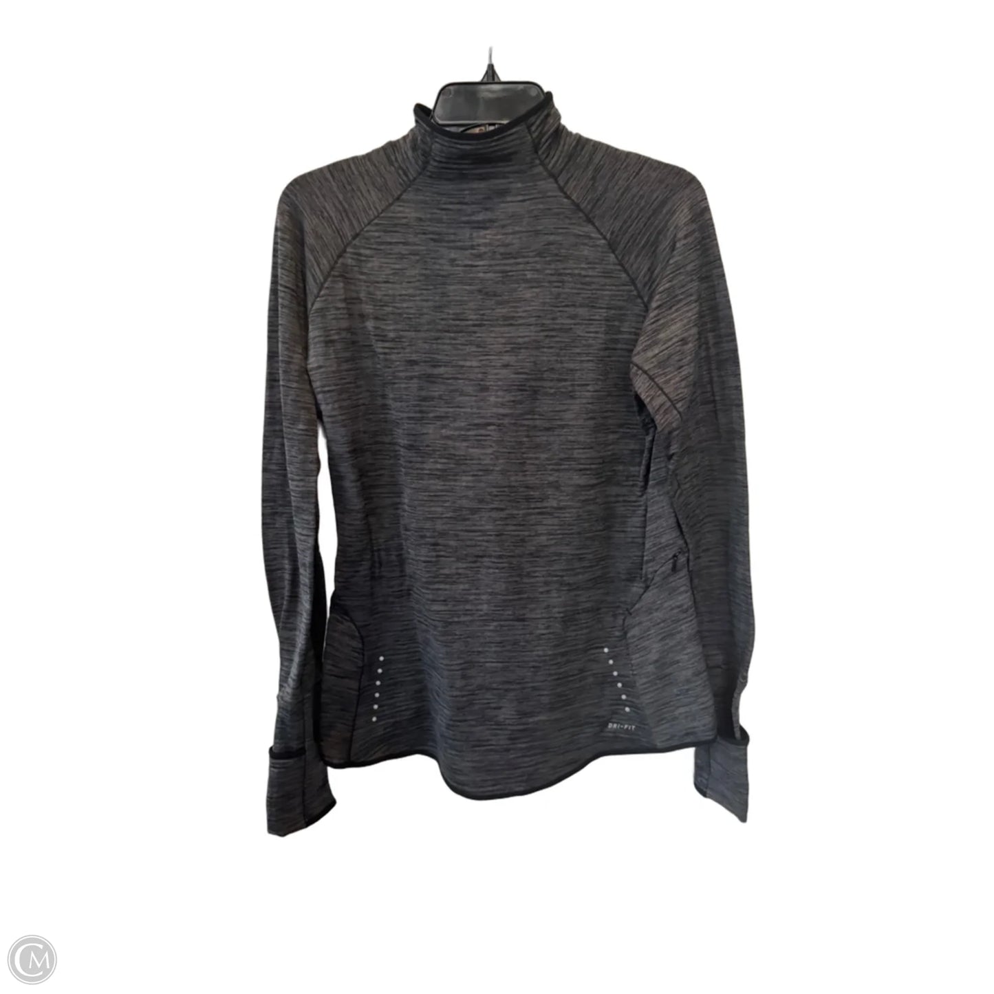 Athletic Jacket By Nike In Grey, Size: L