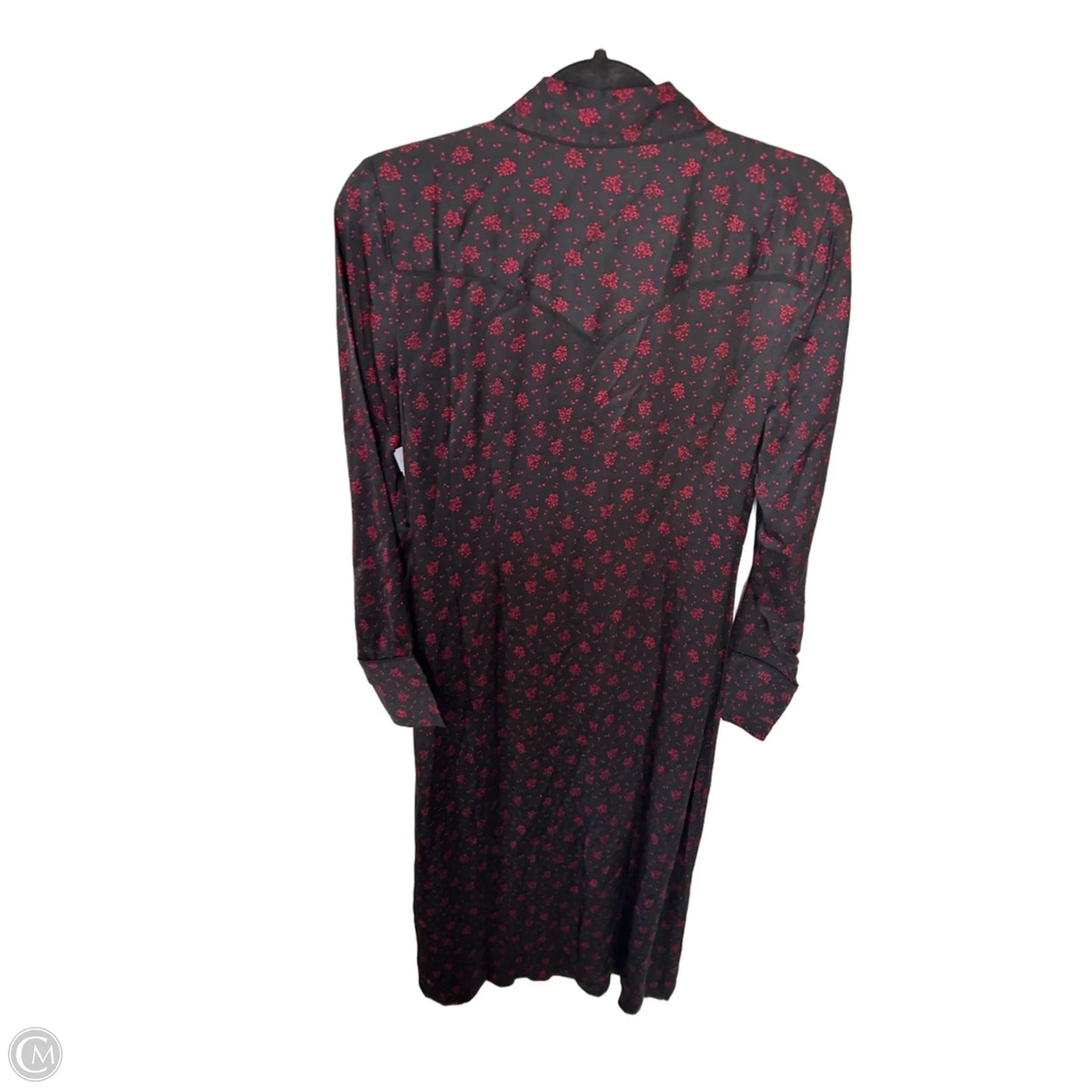 Dress Casual Midi By Madewell In Black & Red, Size: Xs