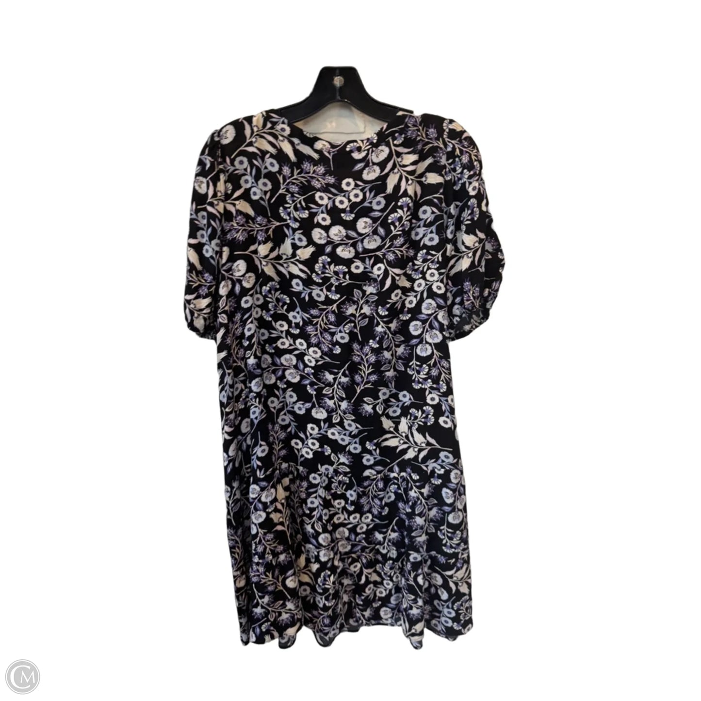Dress Casual Short By Loft In Black & Purple, Size: M