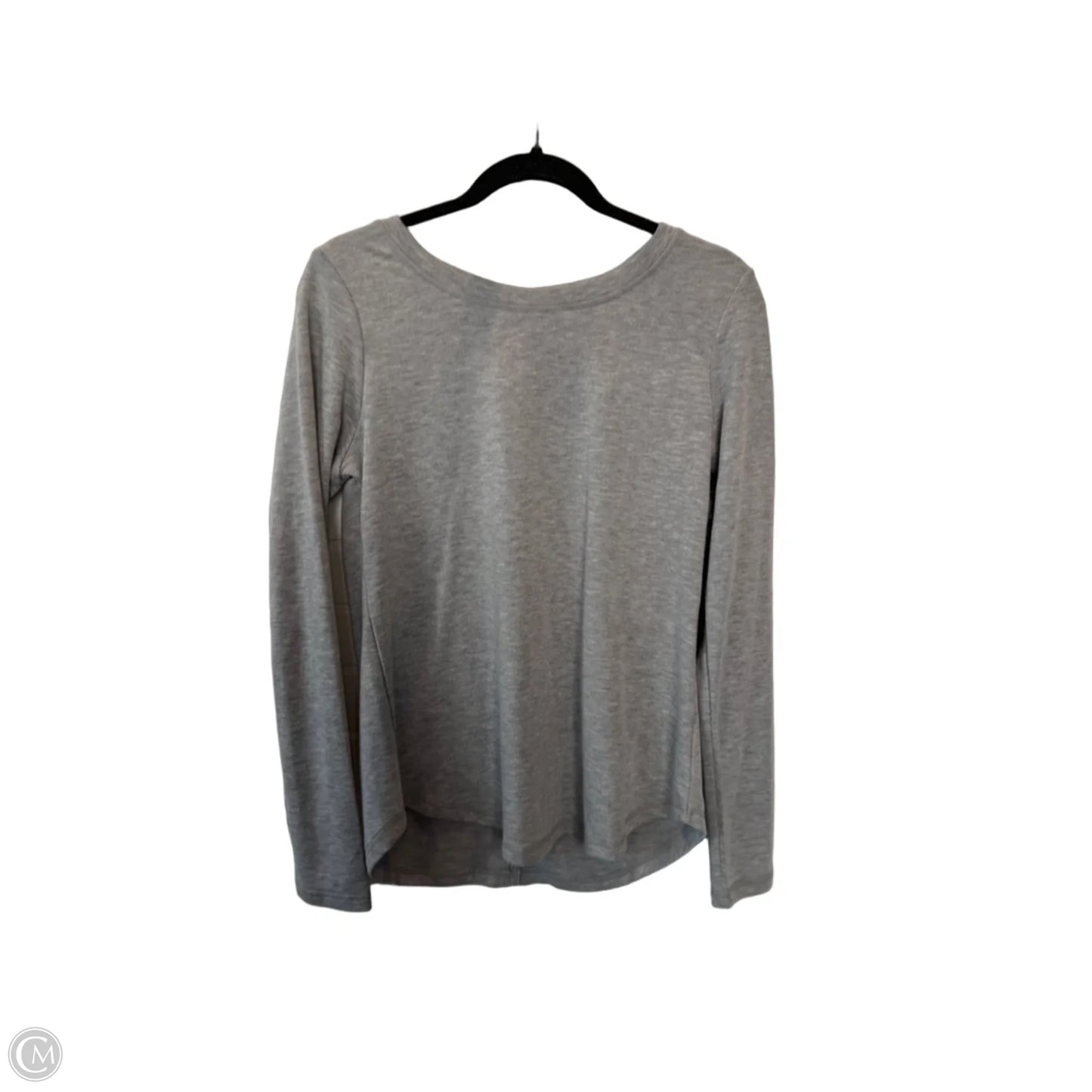 Athletic Sweatshirt Crewneck By Yogalicious In Grey, Size: M