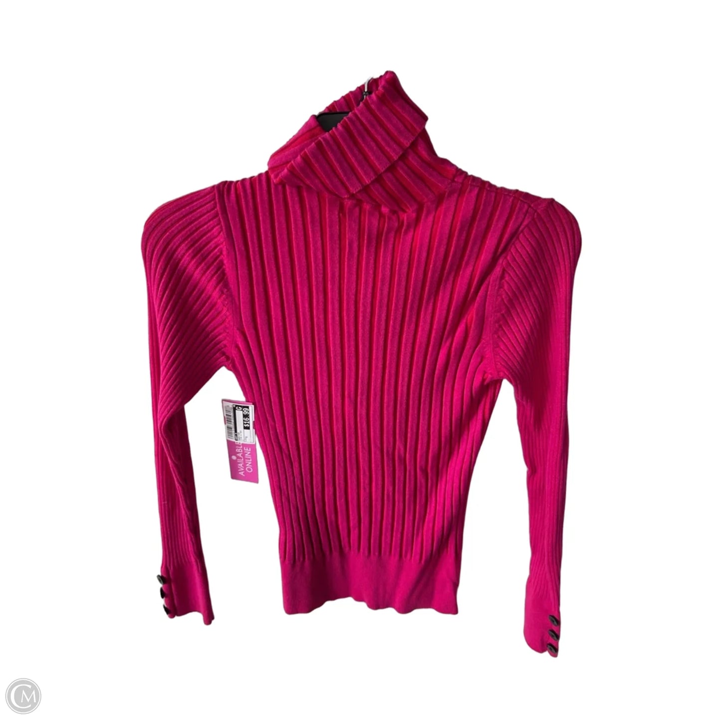 Sweater By Apt 9 In Pink & Red, Size: S