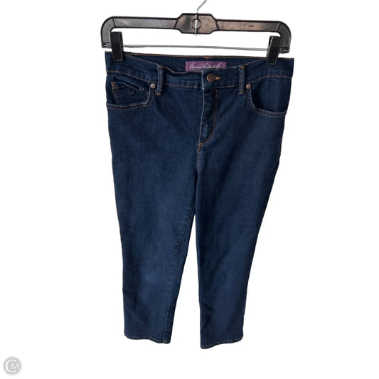 Jeans Straight By Gloria Vanderbilt In Blue Denim, Size: 4p